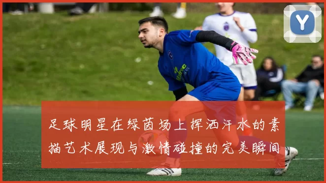 足球明星在绿茵场上挥洒汗水的素描艺术展现与激情碰撞的完美瞬间